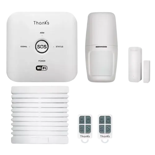 Installer une alarme sans fil Wi-Fi application smartphone bon prix  Maroc