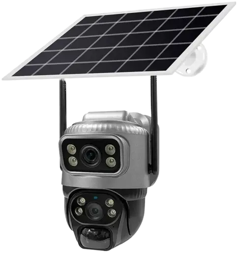 Caméra solaire extérieure PTZ 4G sur batterie