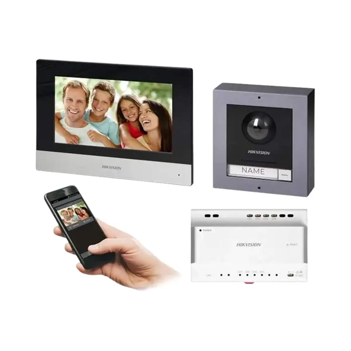 Kit interphone vidéo couleur Hikvision DS-KIS602