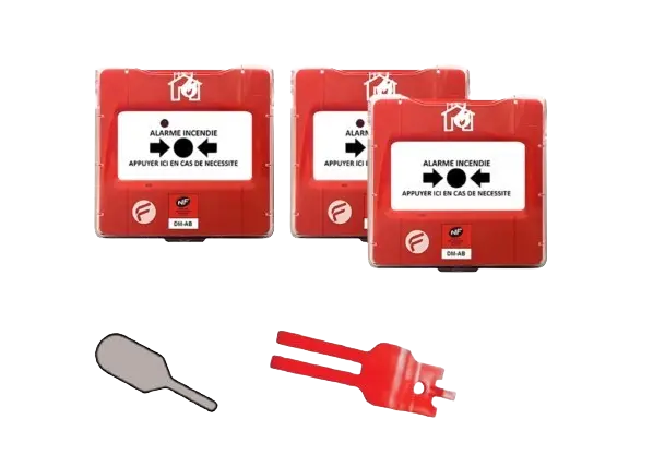 Déclencheur manuel d’alarme adressable  Brise de glasse Sextant-DMA – Finsecur | Prix sur devis |Maroc