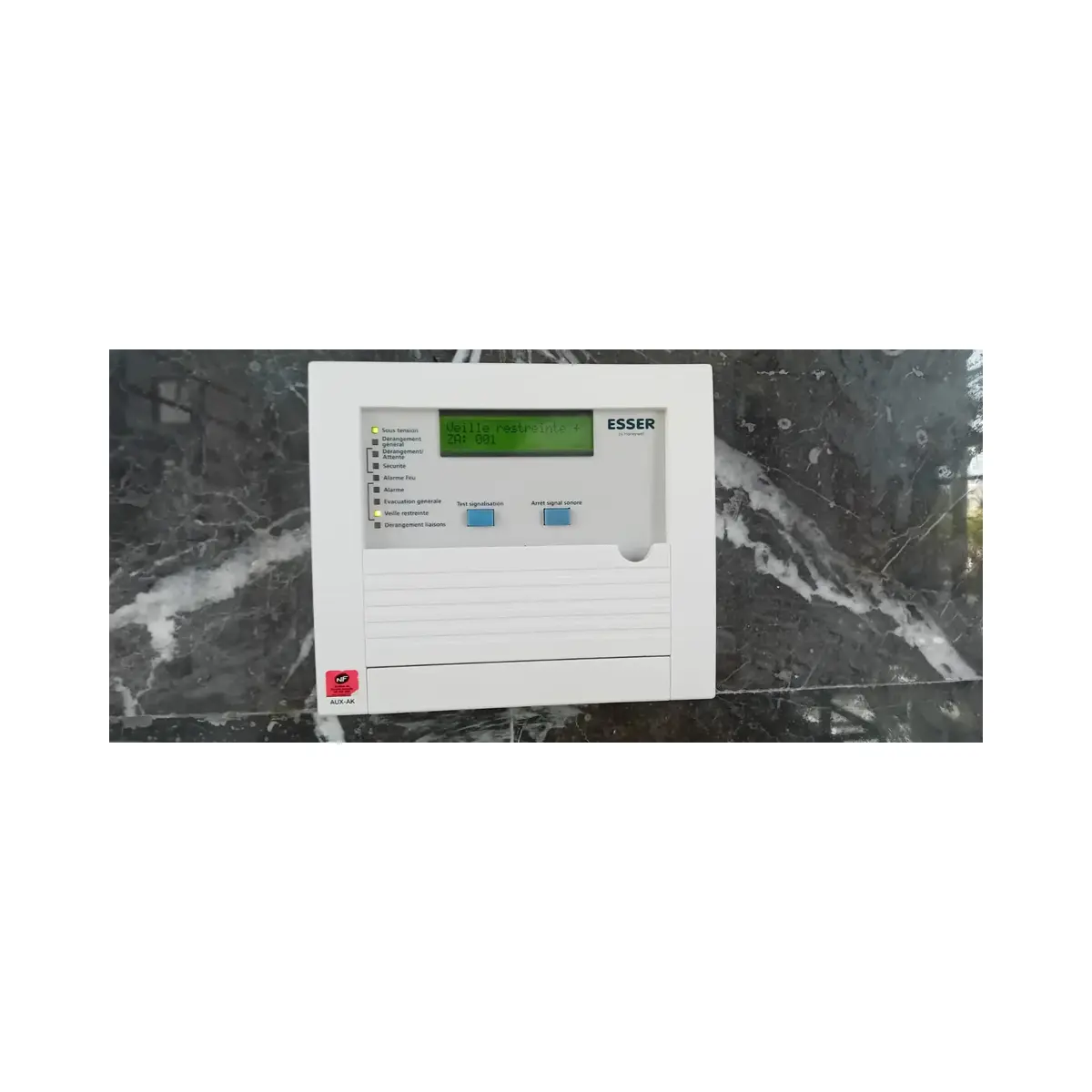 Report d'alarme ESSER installé et mis en service