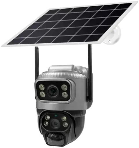 Caméra solaire extérieure PTZ 4G sur batterie