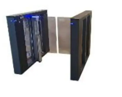 Couloir rapide bidirectionnel, Volets pivotants NOIR givré.