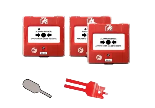 Déclencheur manuel d’alarme adressable  Brise de glasse Sextant-DMA – Finsecur | Prix sur devis |Maroc